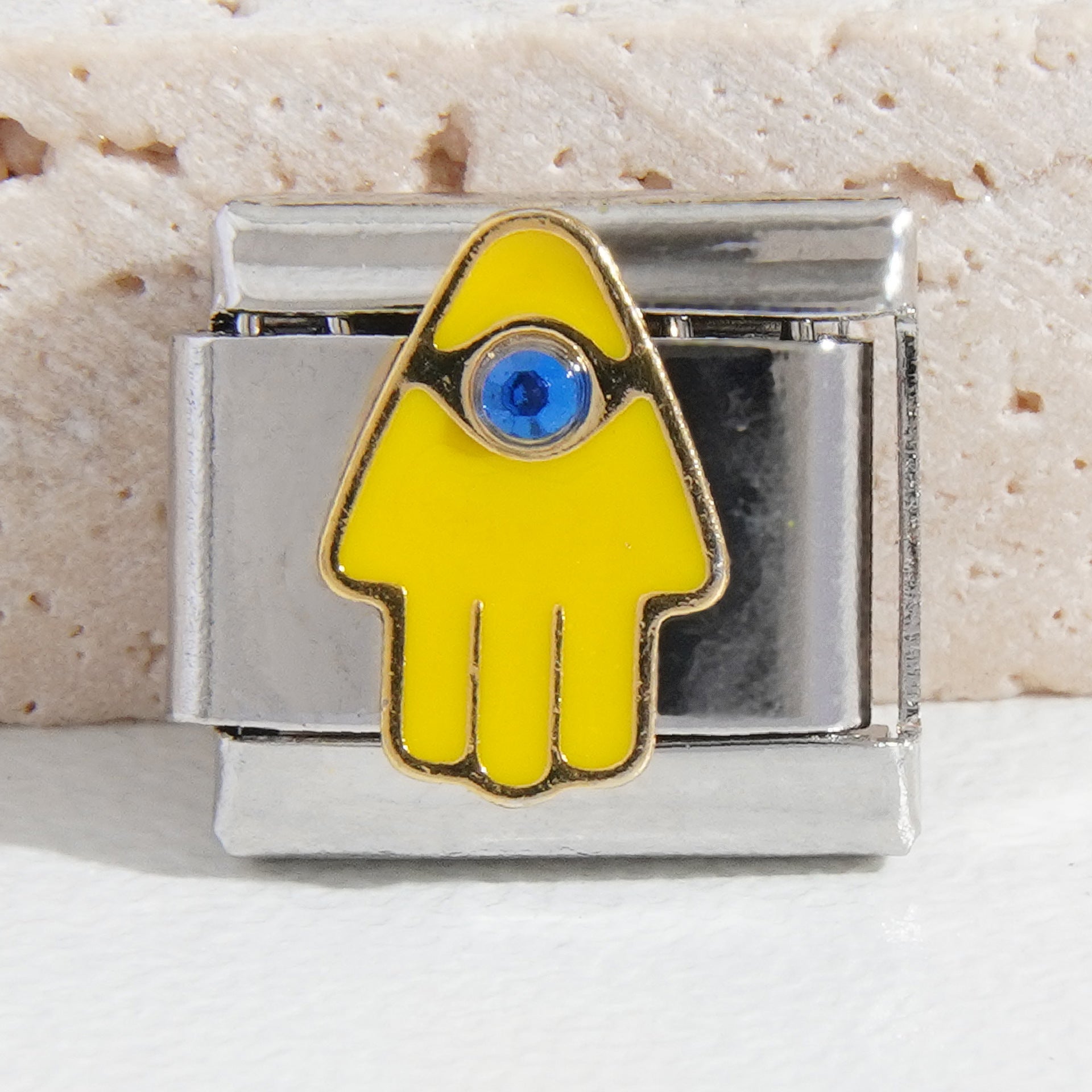 Wholesale Italian Charm Bracelet 9mm DIY Splicing Devil Eye Stainless Steel Composable Bracelet