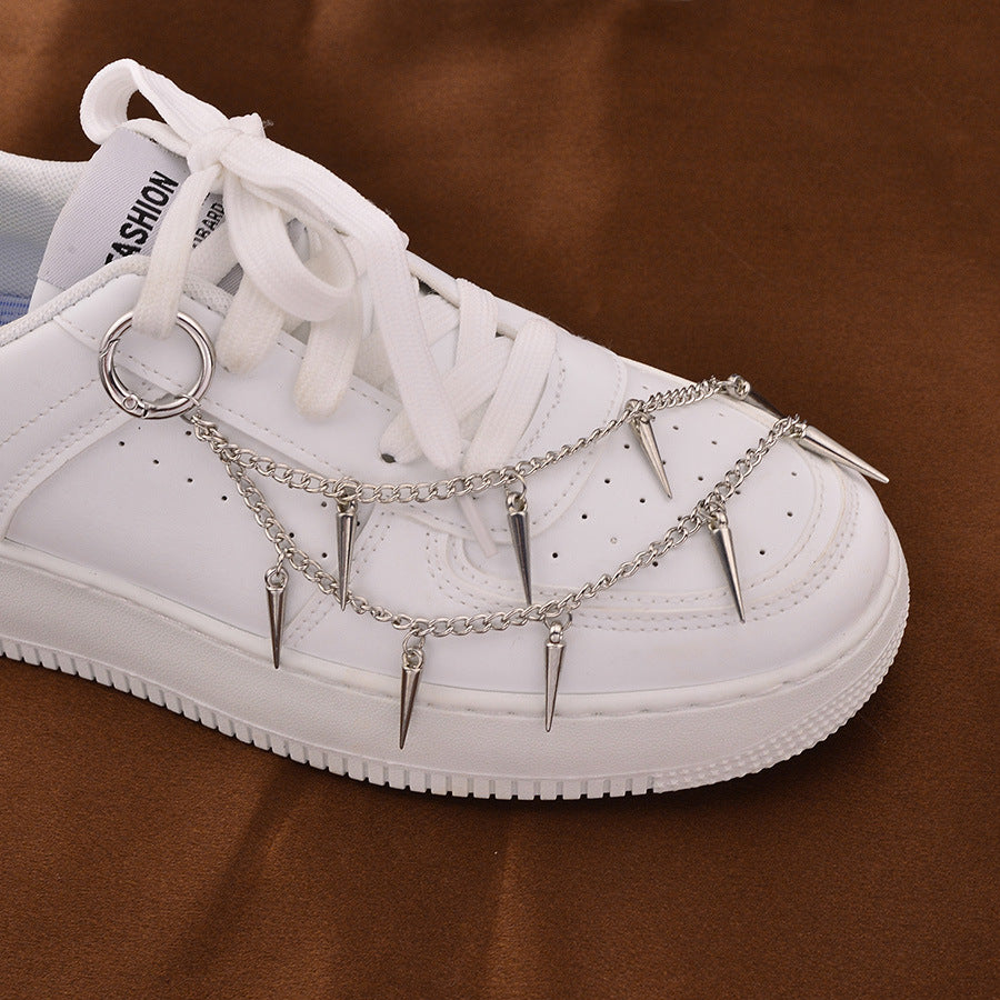 Wholesale Vintage Chic Metal Rivet Chain Buckle Stylish Bag Charm Shoe Accessory DIY Jewelry