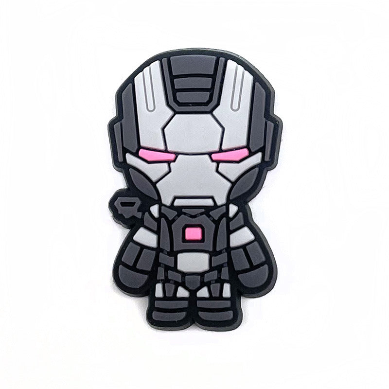 Wholesale 10pcs Soft rubber superhero cartoon Charms