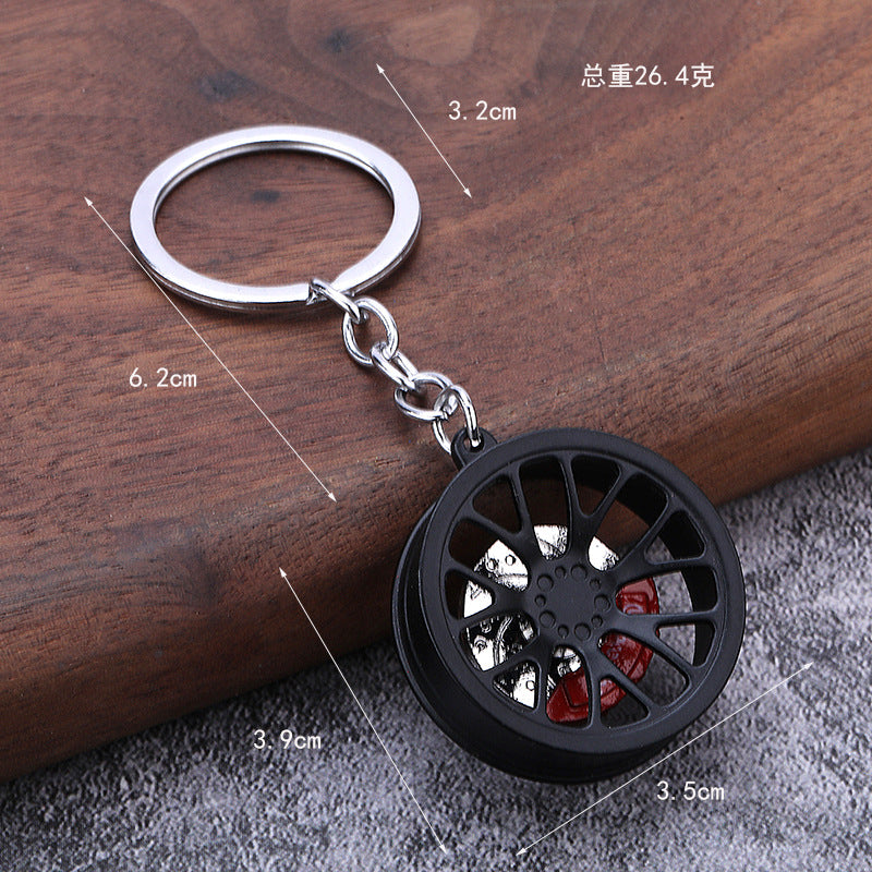 Wholesale  car brake disc wheel hub modification keychain