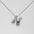 Wholesale  titanium steel smooth bubble letter necklace