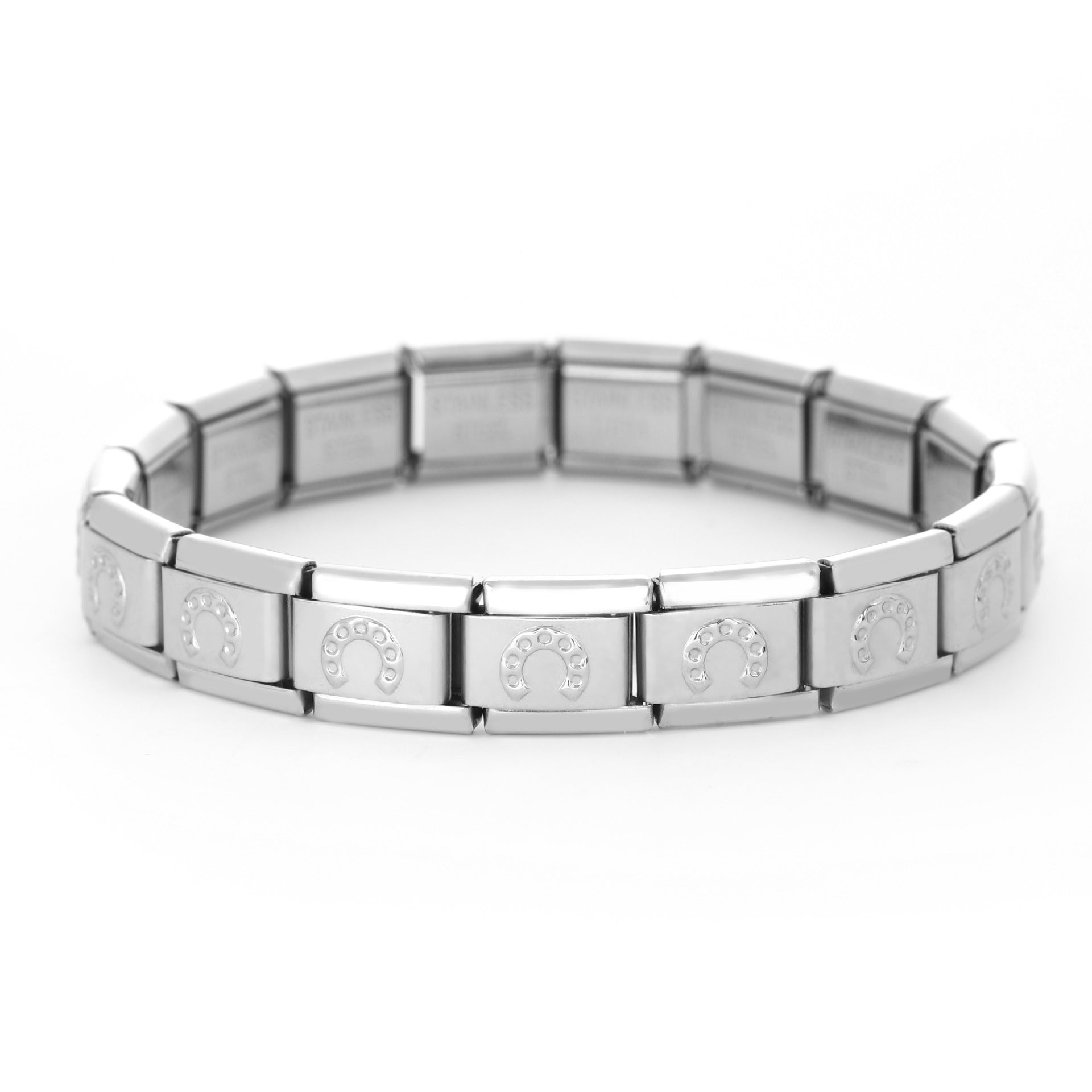 Wholesale Italian Charm Bracelet 9mm DIY Splicing Removable Stainless Steel Arch Bridge Composable Bracelet ACC-BT-XY055