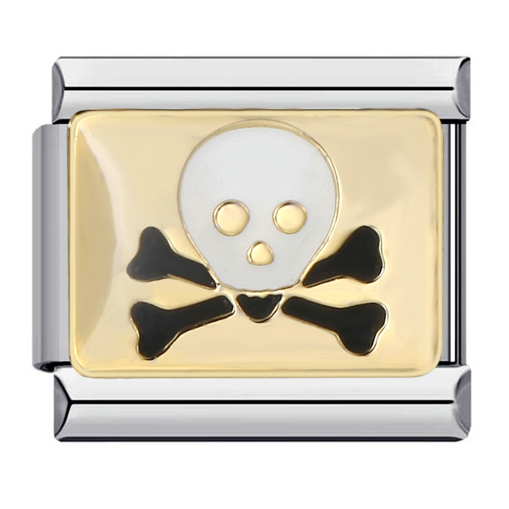 Wholesale   Module Bracelet Titanium Steel Welding Oil Dropping Dark Black Pattern