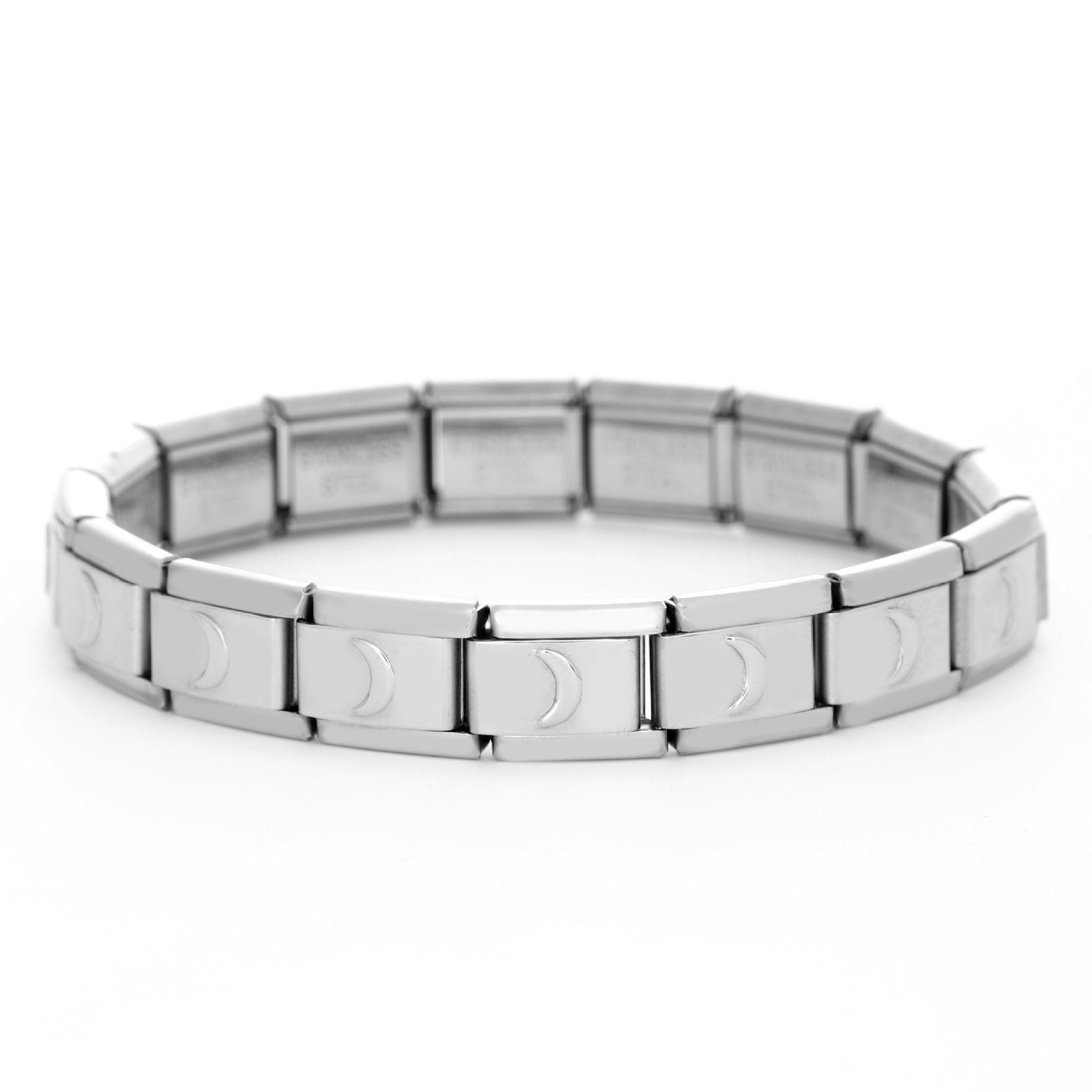 Wholesale Italian Charm Bracelet 9mm DIY Splicing Removable Stainless Steel Arch Bridge Composable Bracelet ACC-BT-XY055