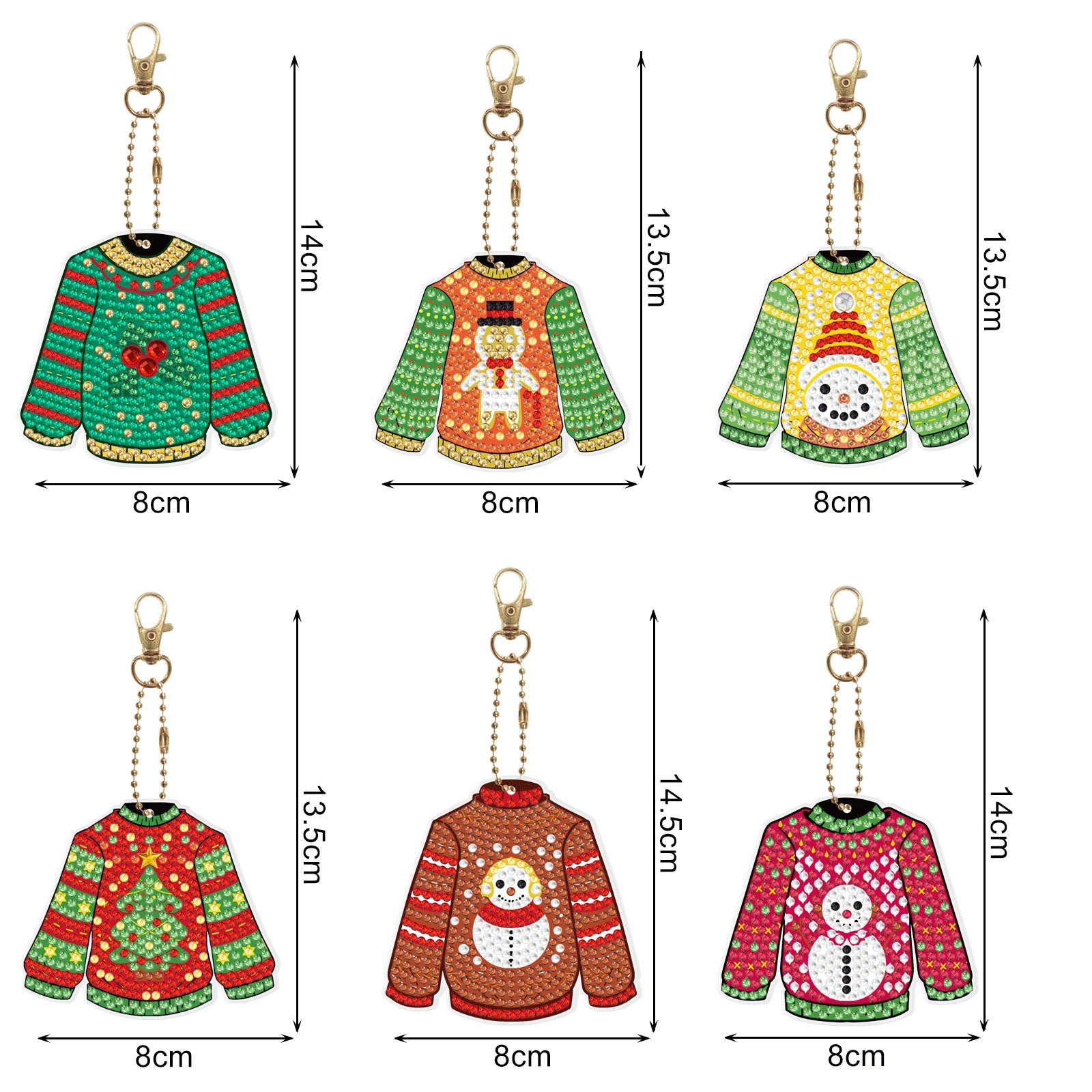 Wholesale Acrylic Cute Small Animal Dot Diamond Painting Custom Keychains ACC-KC-XingNa001