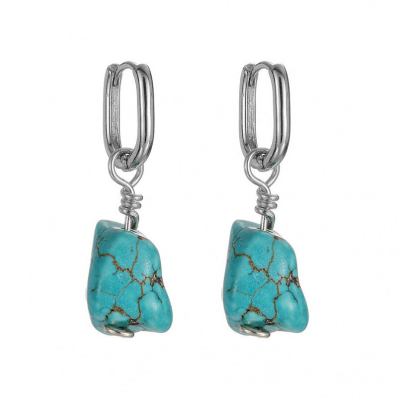 Wholesale blue irregular earrings