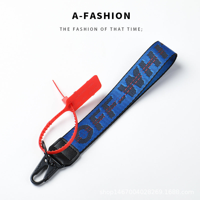 Wholesale Canvas letter lanyard keychain