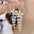 Wholesale  flower Cat's Eye Stone long ear hook earrings