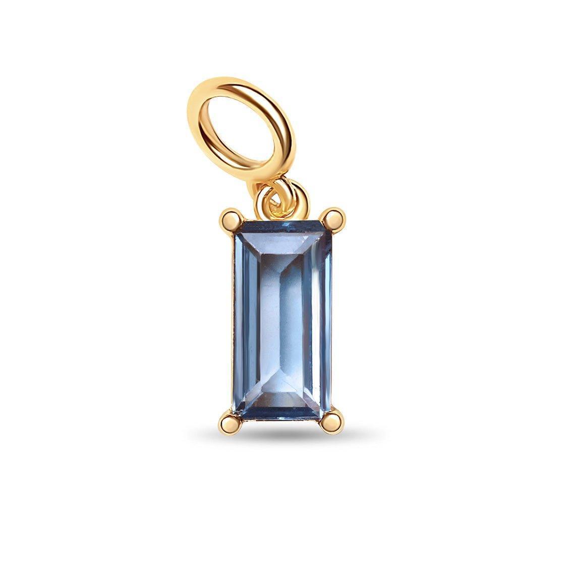 Wholesale DIY December Birthstone Pendant  Stainless Steel Vacuum Pendants