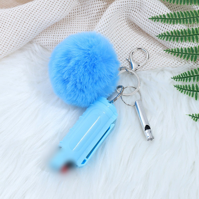 Wholesale Fur Ball Whistle Keychain Set Pom Pom ACC-KC-ZhiYa016