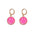 Wholesale creative cute alloy oil drop colorful smiley face earrings
