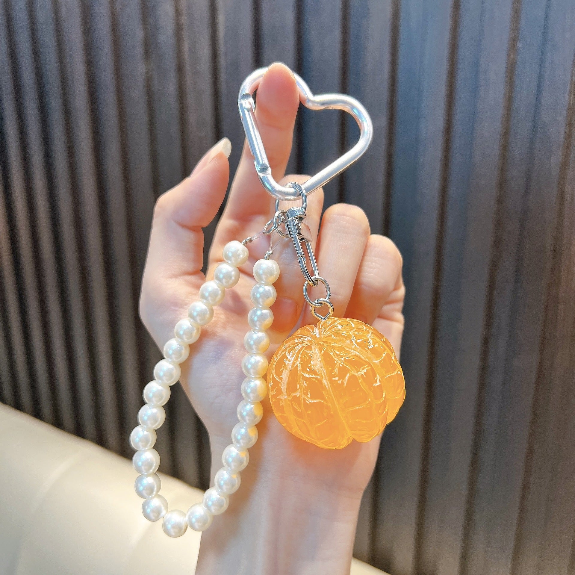 Wholesale Trendy Resin Bead Keychain Keyring Charm for Car Key Bag Decor