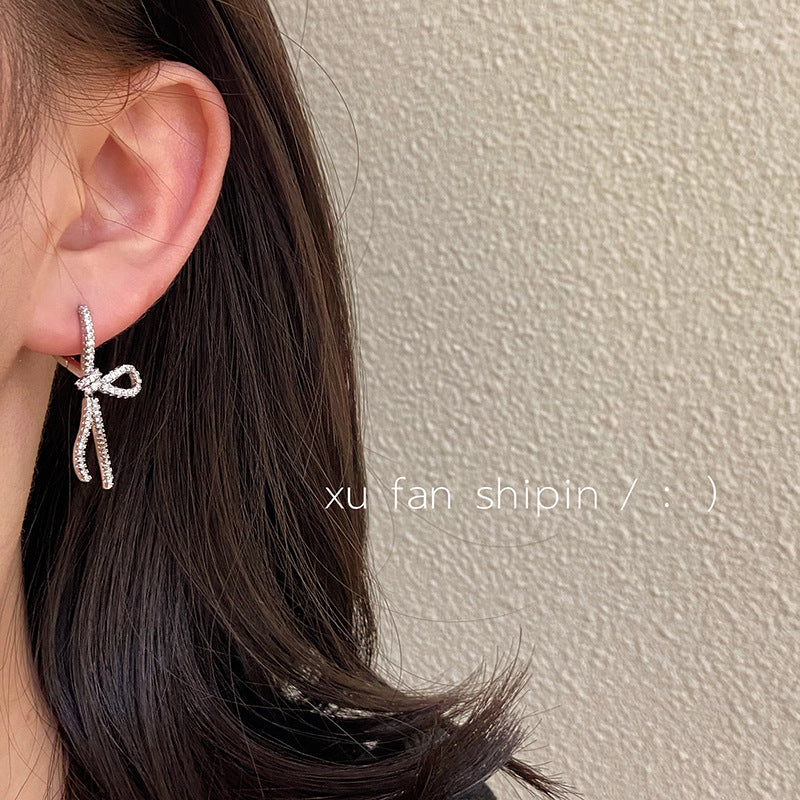 Wholesale Ribbon Bow Tassel Mosquito-repellent Incense Plate Ear Clip Earrings