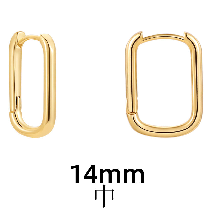 Wholesale Stainless Steel Earrings Hollow Copper Five-pointed Star Love Earrings