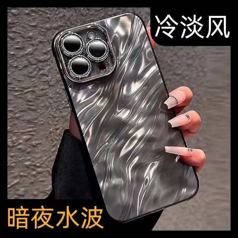 Wholesale Water Ripple Solid Color Glitter Phone Case ACC-PC-ShanShan003