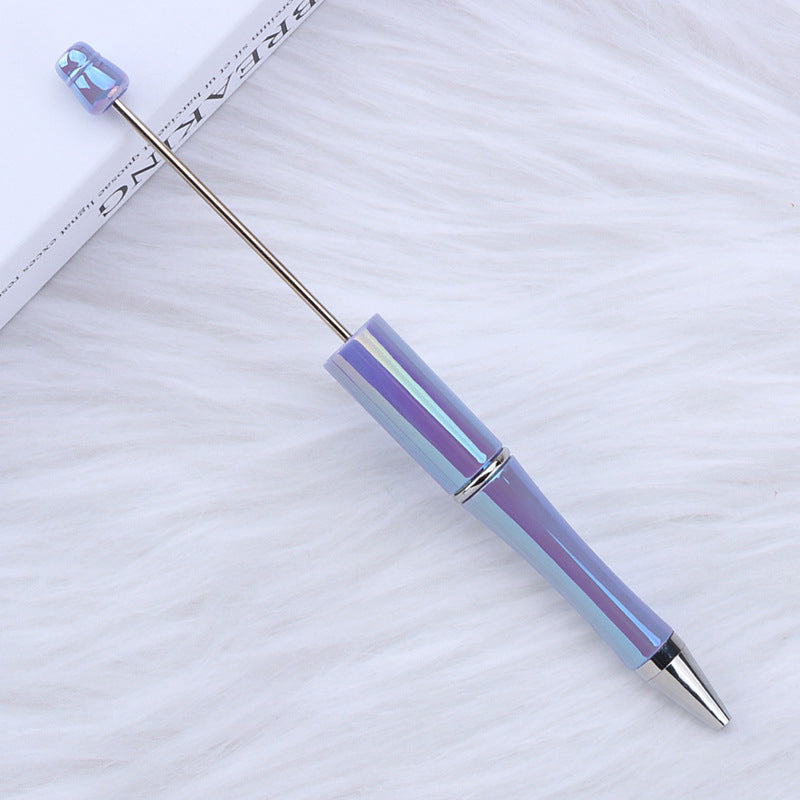 Wholesale 10pcs Beadable Pens Colorful UV Electroplating Colorful DIY Bead Pens ACC-PN-JinBN020