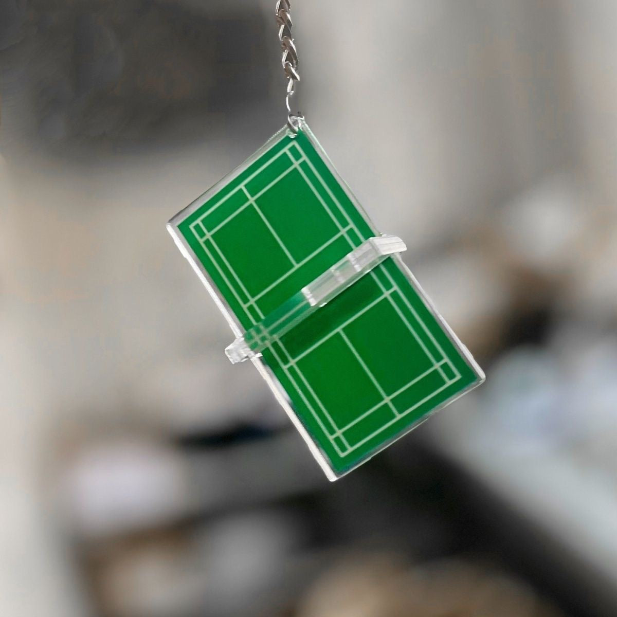 Wholesale Badminton Ping Pong Table Acrylic Keychains ACC-KC-XiaoCha003