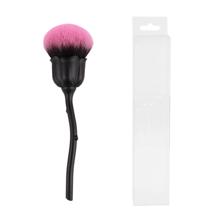 Wholesale Single Black Rose Loose Powder Makeup Brush ACC-MB-Juka002