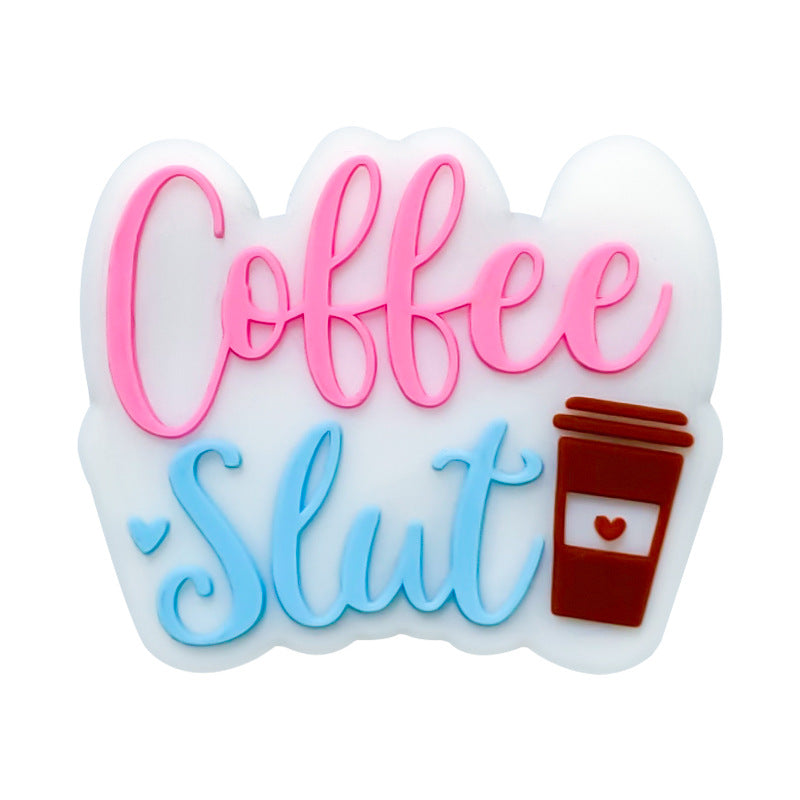 Wholesale 10pcs Coffee Silicone Beads DIY Handmade Beaded Pen Accessories ACC-BDS-WDX045