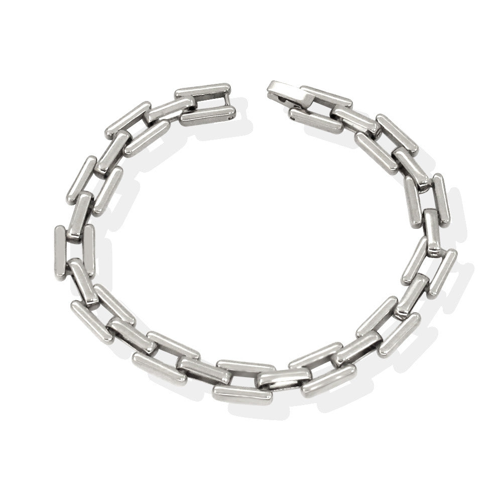 Wholesale Interlocking Stainless Steel Necklace Stainless Steel Bracelets ACC-BT-Yueshi004