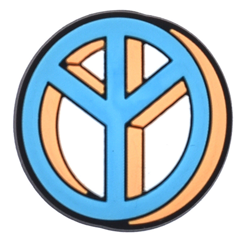 Wholesale  100pcs Random Rainbow Flowers Shoes Accessories Shoes Charms