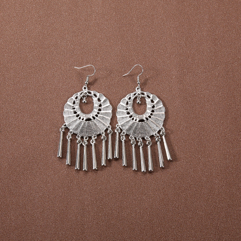 Wholesale Retro Tassel Long Earrings Ethnic Style Earrings ACC-ES-Gumi007