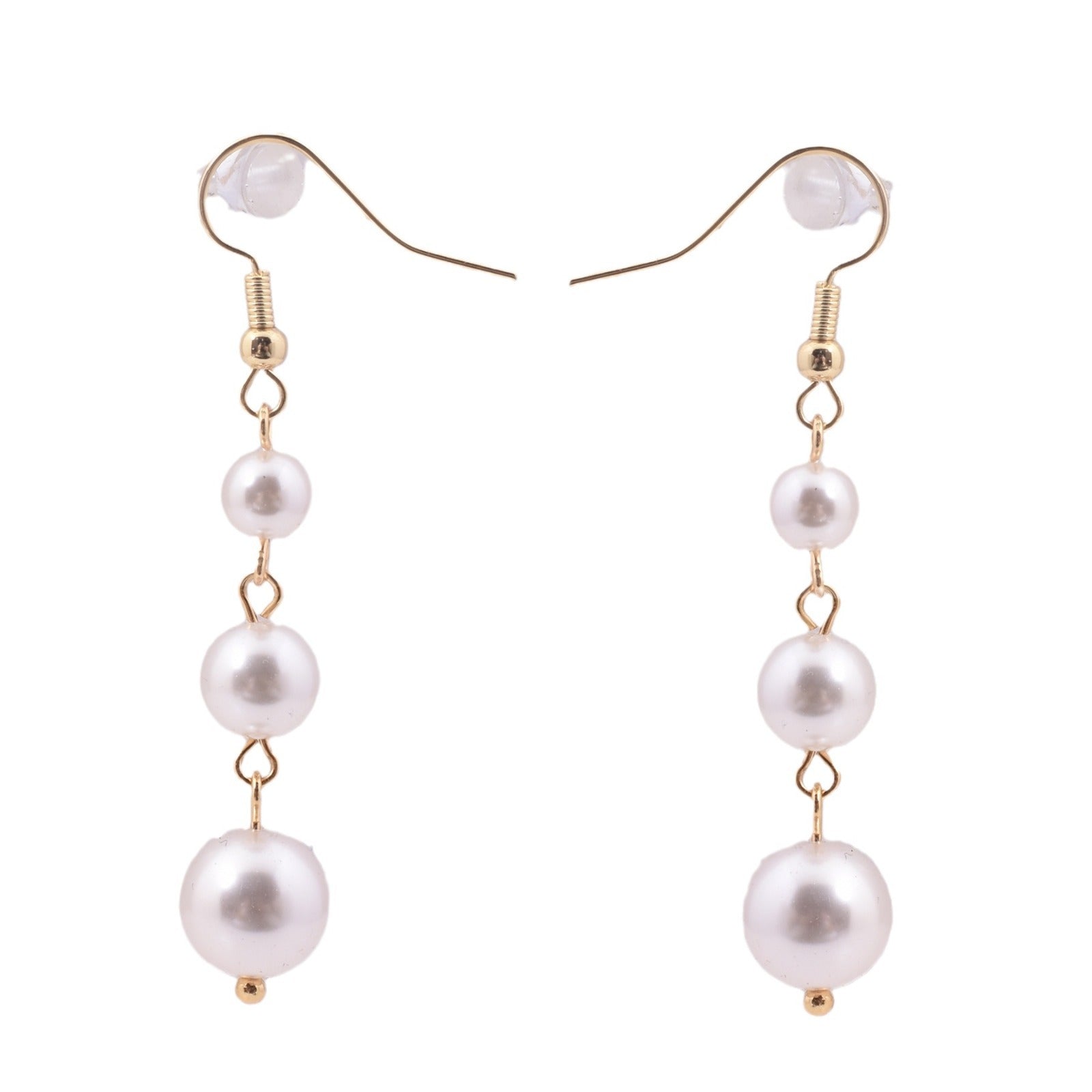 Wholesale 925 silver long tassel pearl earrings