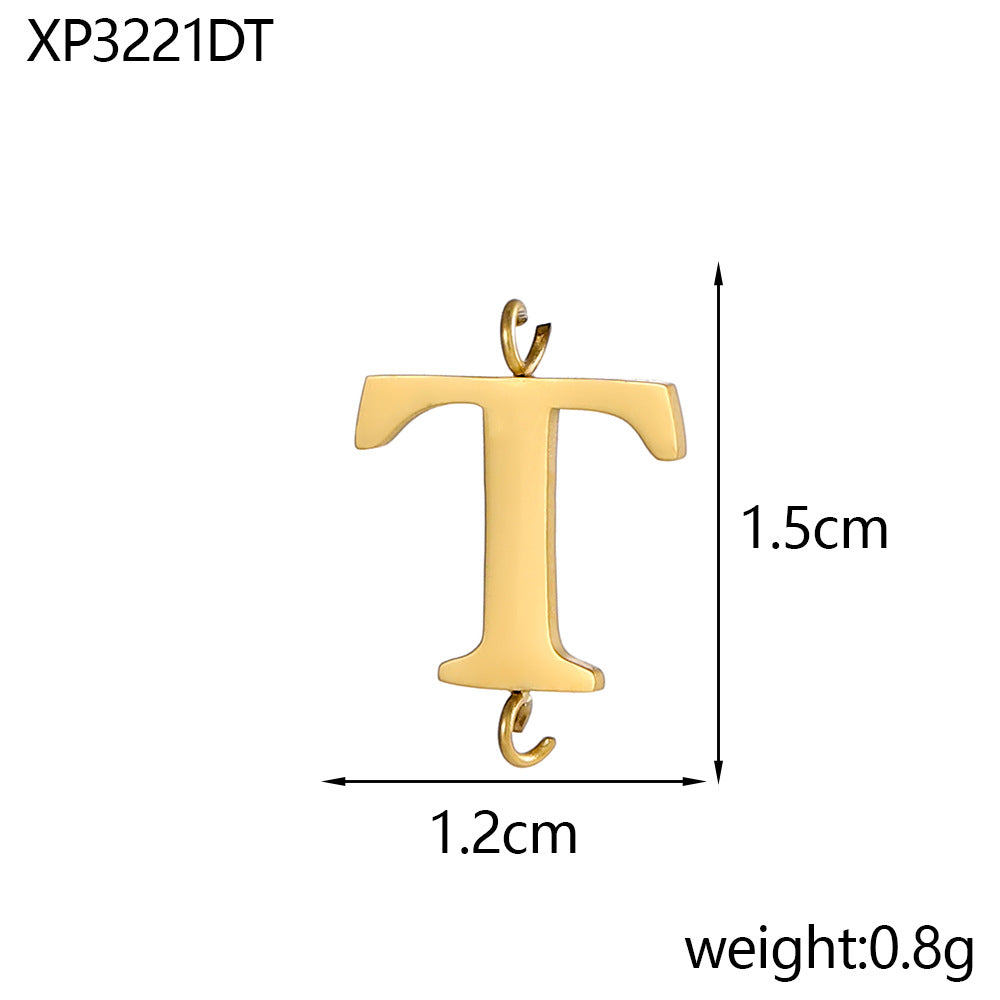 Wholesale Stainless Steel 26 Letter Pendant