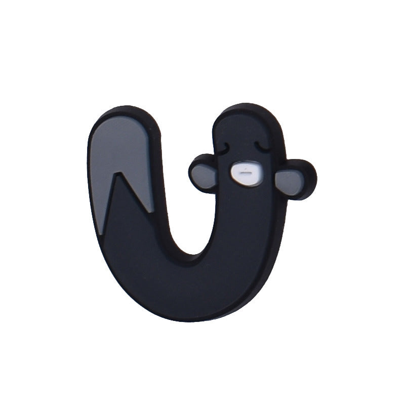 Wholesale Random 100pcs Animal Alphabet Series Shoes Accessories Shoes Charms