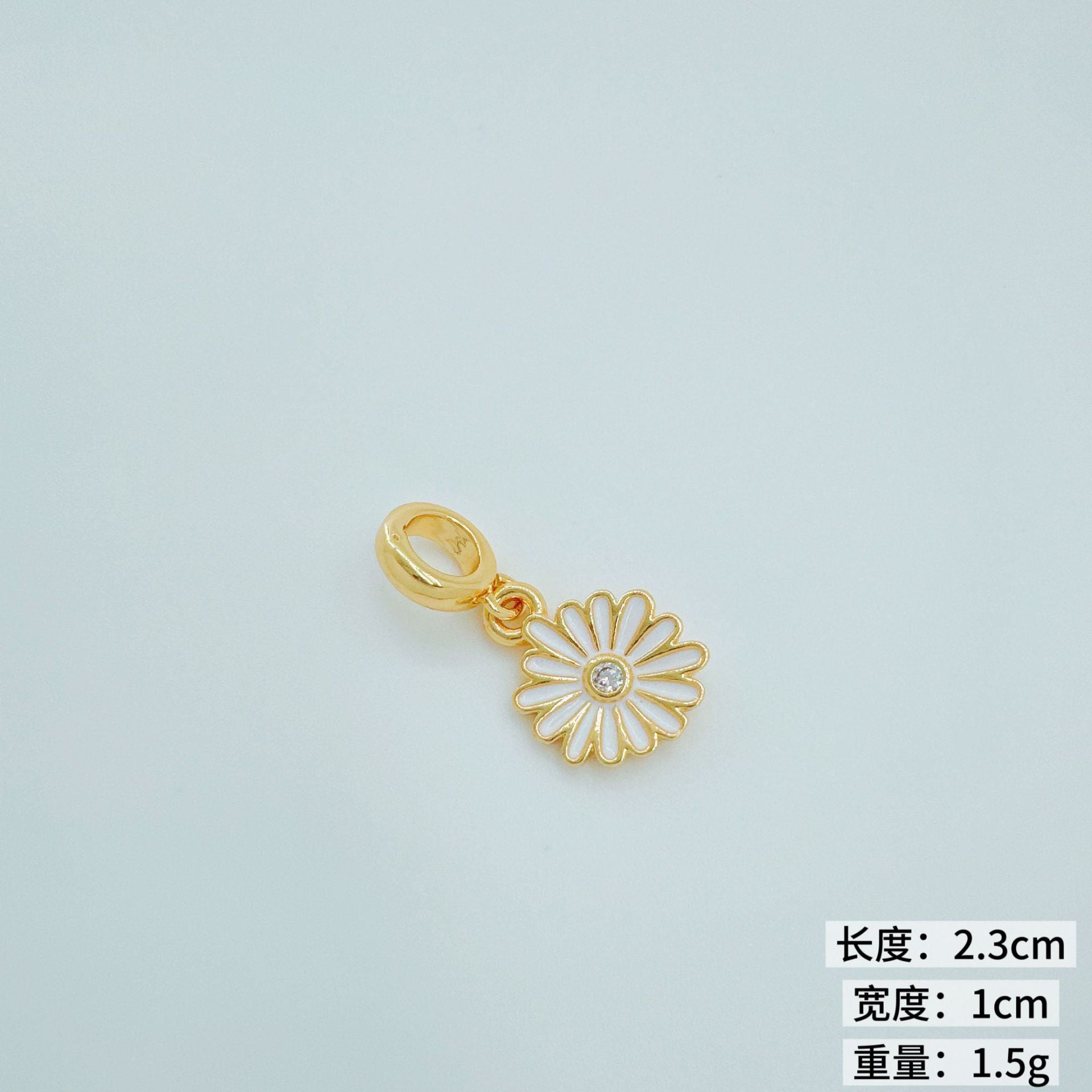 Wholesale Ins Style Gold Plated Starfish Fishtail Flower Pendant DIY Jewelry Accessory Boutique Resale