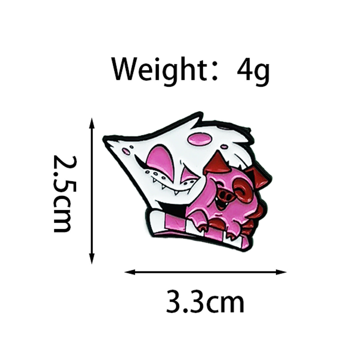 Wholesale Zinc Alloy Vampire Ghost Brooch Pin,  Stylish  Costume Accessory,  Boutique Jewelry for Bag Charm or Everyday Wear