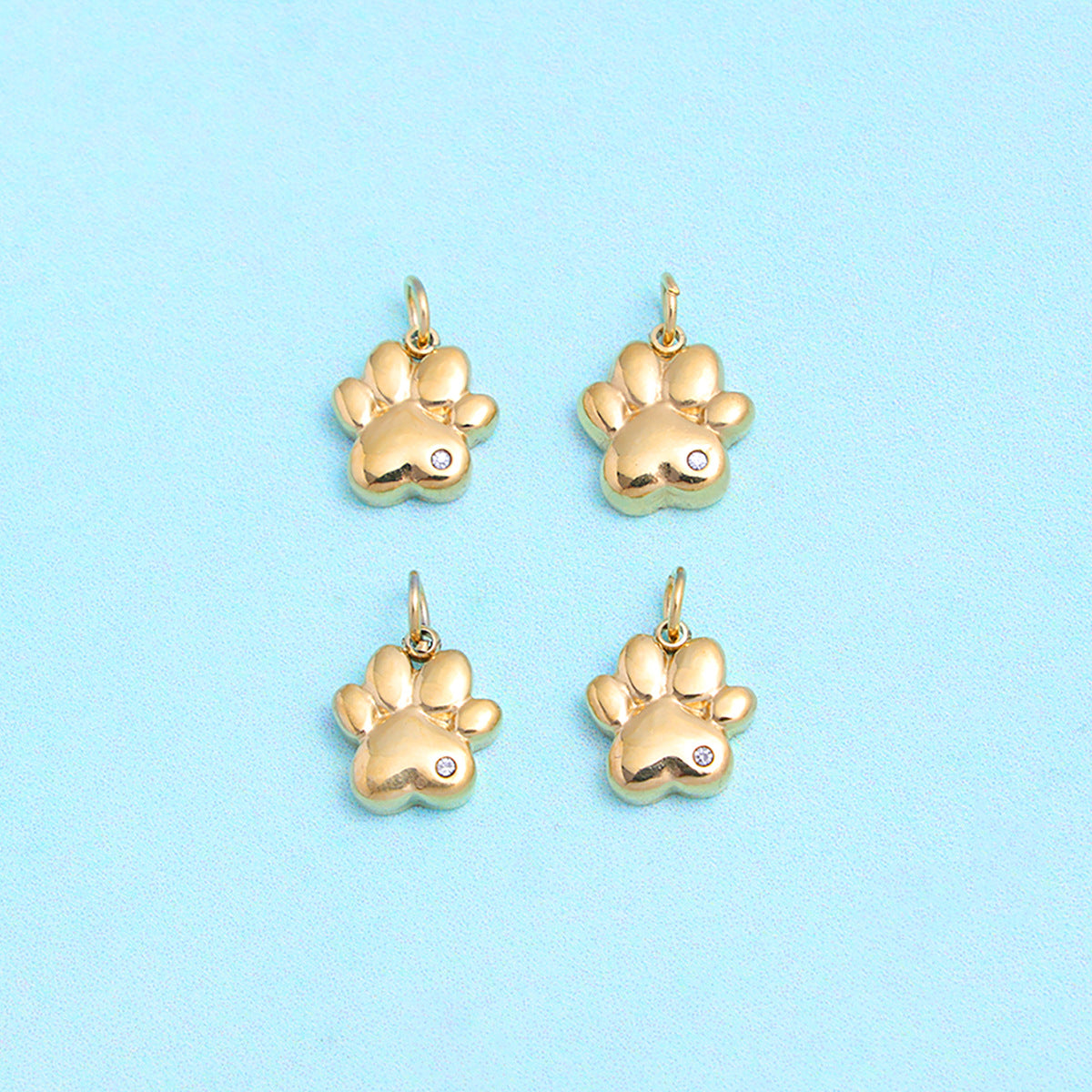 Wholesale Stainless steel cat claws 4-pack pendant