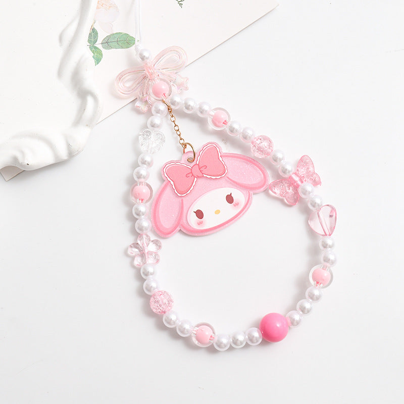 Wholesale Cartoon Mobile Phone Rope Acrylic Keychains  ACCVIP