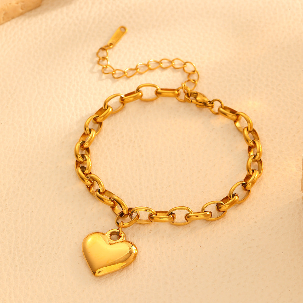 Wholesale Titanium Steel Bracelets Heart Bracelets