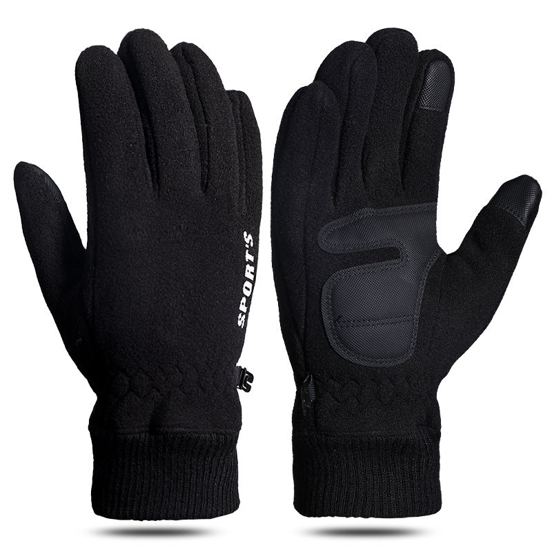 Wholesale Polar Fleece Plus Velvet Thick Warm Gloves ACC-GE-Zhangh001