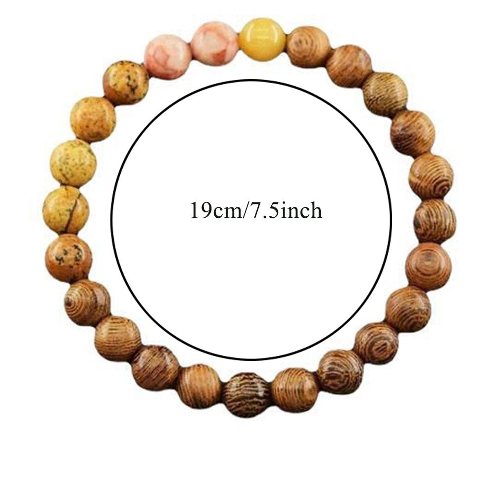 Wholesale  eight planets natural stone beaded bracelet
