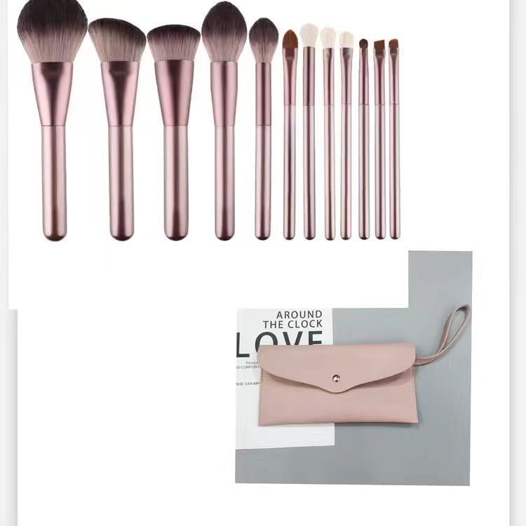 Wholesale 12pcs/set Cangzhou Soft-haired Small Grape Makeup Brush Set ACC-MB-Feim005