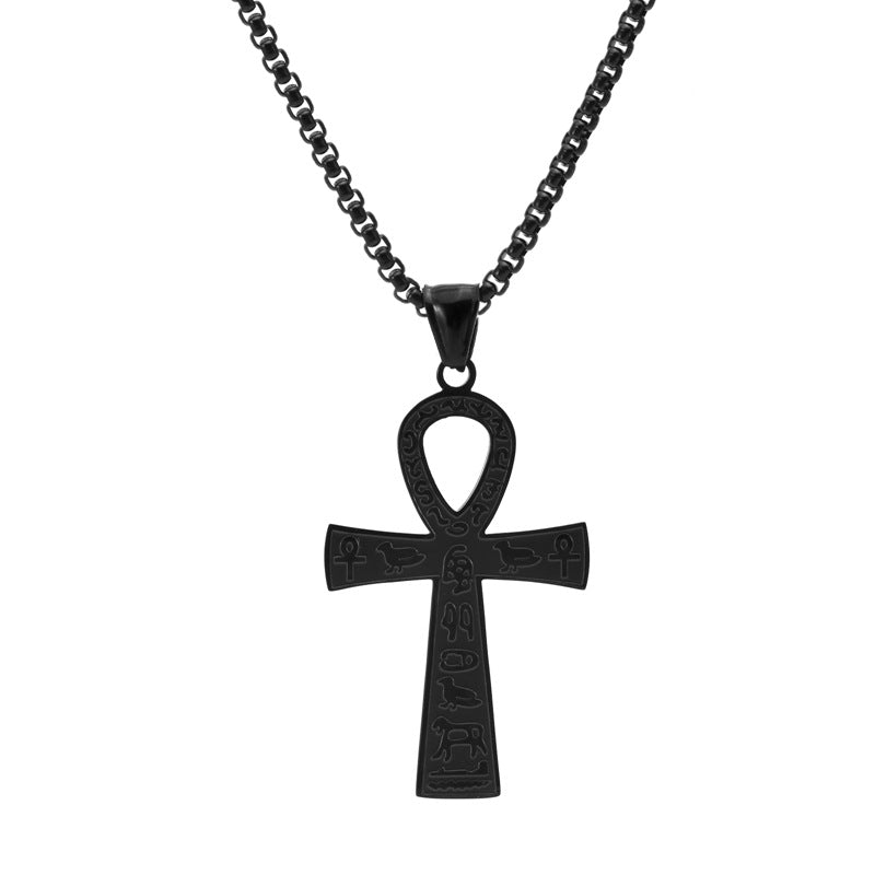 Wholesale cross titanium steel pendant necklace
