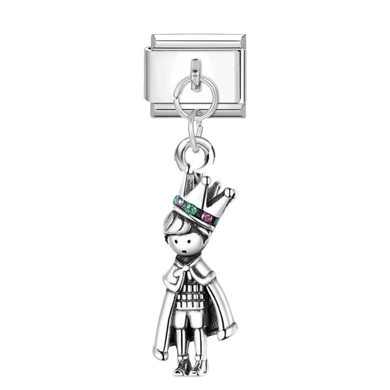 Wholesale Silver Cartoon Modular DIY Charm Bracelet Fashion Jewelry Accessory for Resale