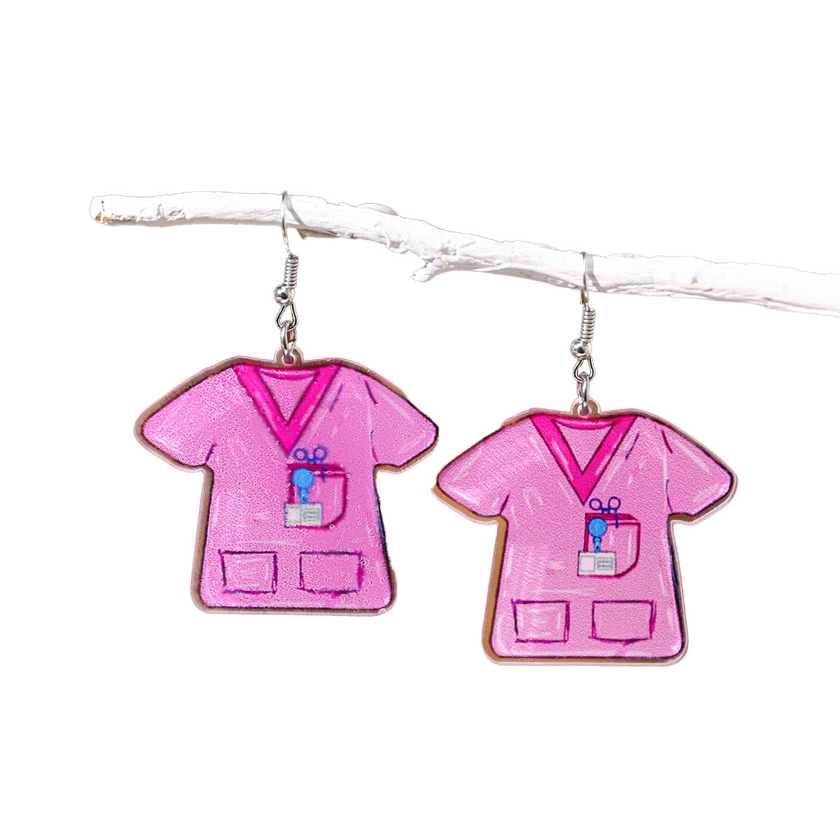 Wholesale Nurses' Festival Series Acrylic Heart Earrings