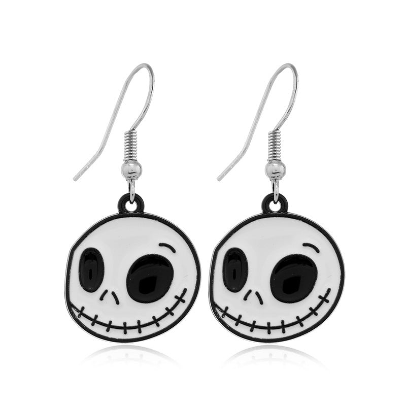 Wholesale   Creative Personalized Event Skull Alloy Earrings