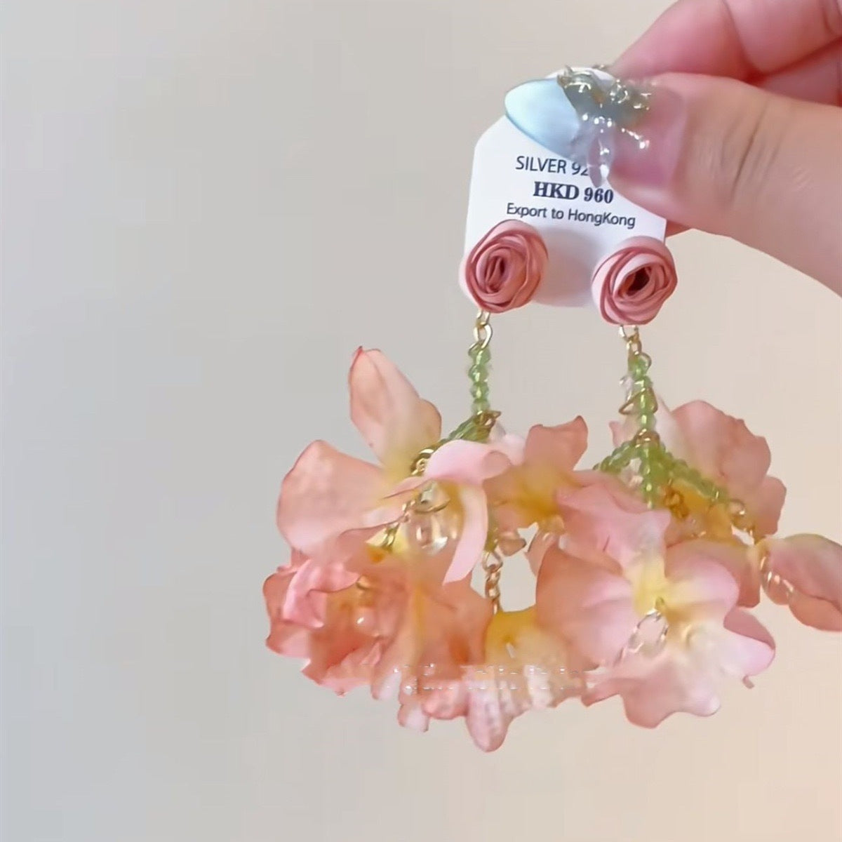 Wholesale Color Flower Earrings