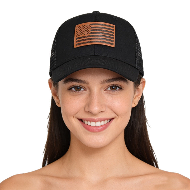 Wholesale American Flag Independence Day Baseball Cap Adjustable Breathable Oxford Lined Outdoor Hat For Adults
