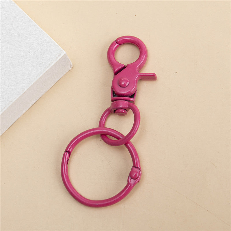 Wholesale 10pcs/pack Alloy Lobster Clasp Keychain Bulk DIY Accessories