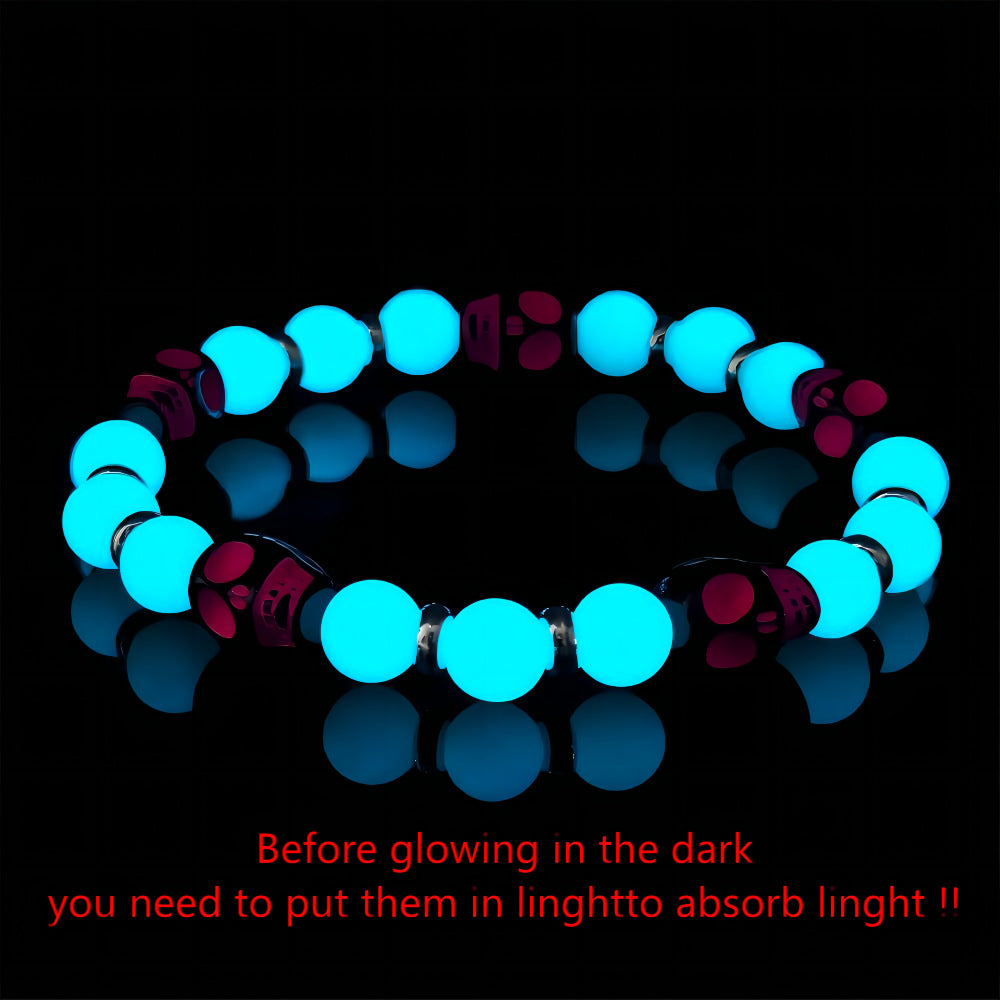 Wholesale   Luminous Skull Bracelet Colorful Ghost  Bracelet
