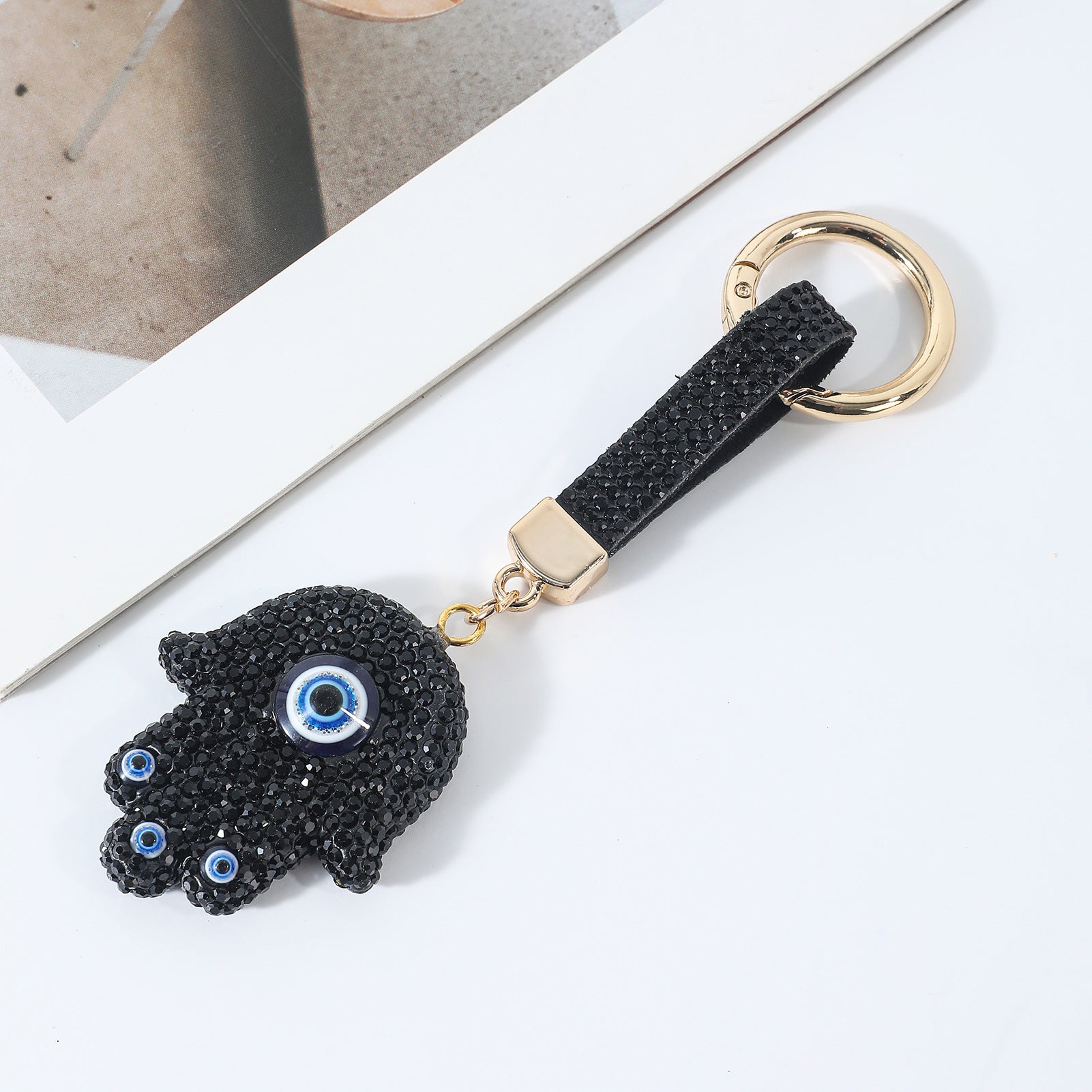 Wholesale Evil Eye Handprint Keychain