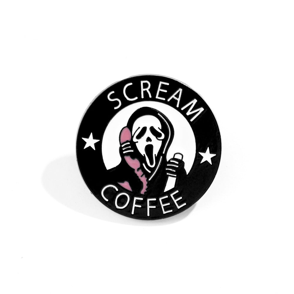 Wholesale  5pcs Scream Series  Metal Brooch