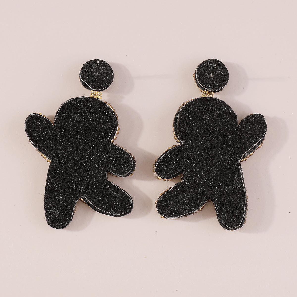 Wholesale  Bohemian Christmas Color Gingerbread Man Earrings