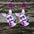 Wholesale Easter Glasses Purple Bunny Earrings