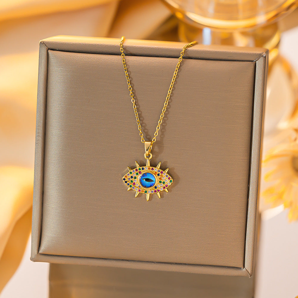 Wholesale Evil Eye Pendant Necklace Blue Eye Design for Everyday Gift Boutique Jewelry Accessory